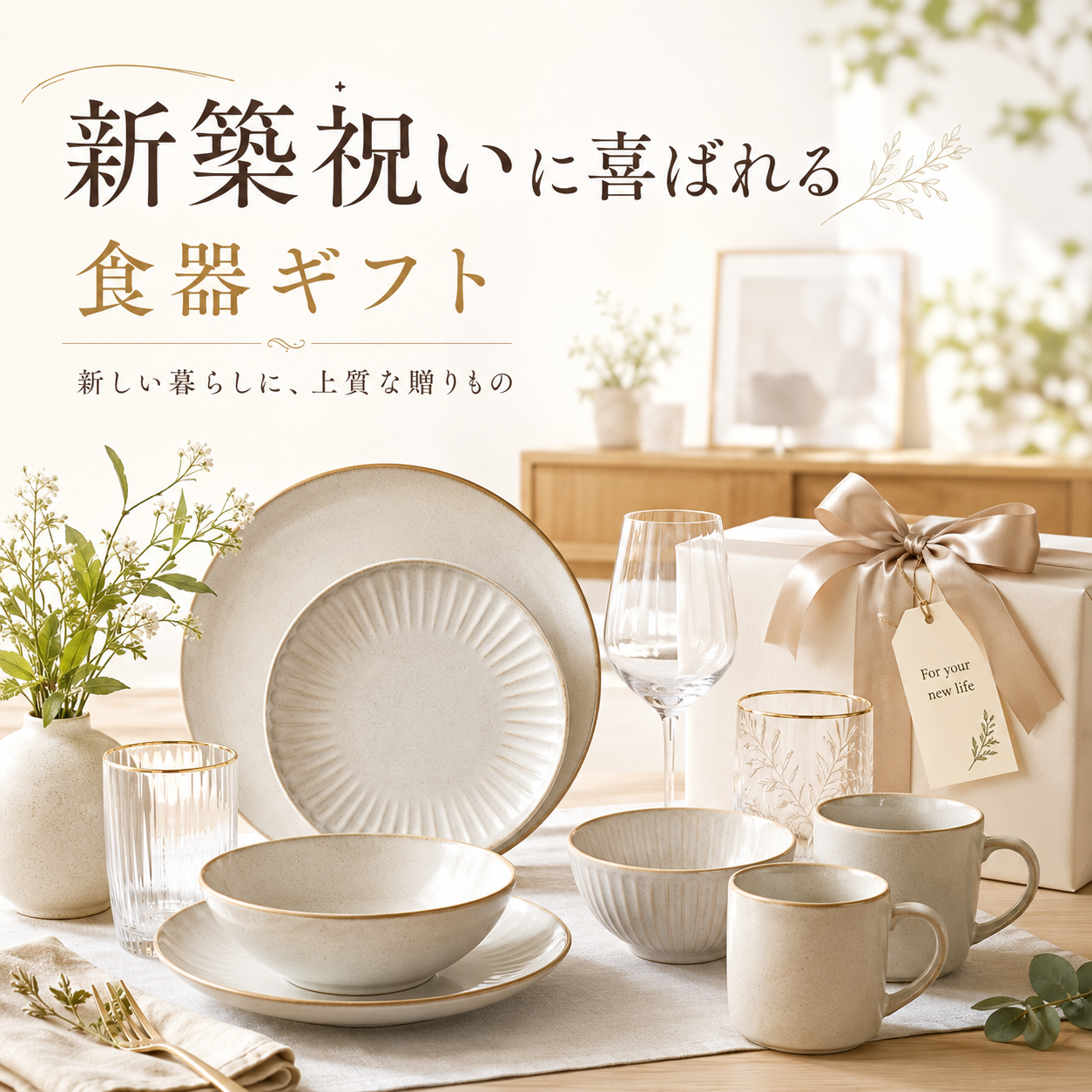 新築祝いに喜ばれる食器ギフト